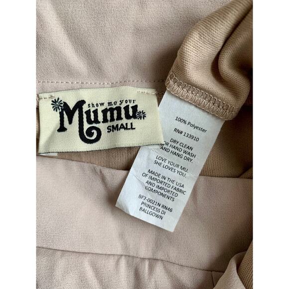 Show Me Your Mumu Princess Di Ballgown Maxi Skirt in Beige Small A-Line Party - Picture 3 of 3